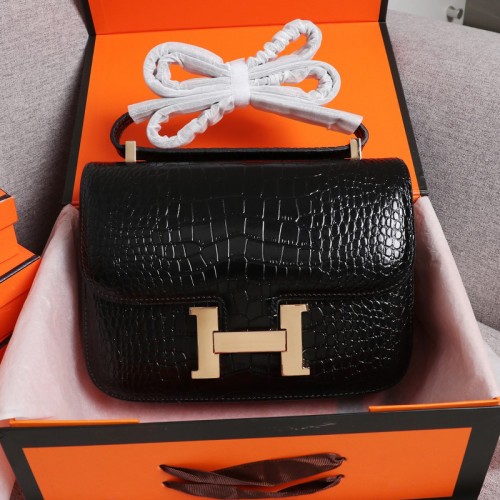 Hermes Womens Bags Crossbody Shoulder Bags Luxury Brand Fashion Hermès Constance Epsom Women Bag
