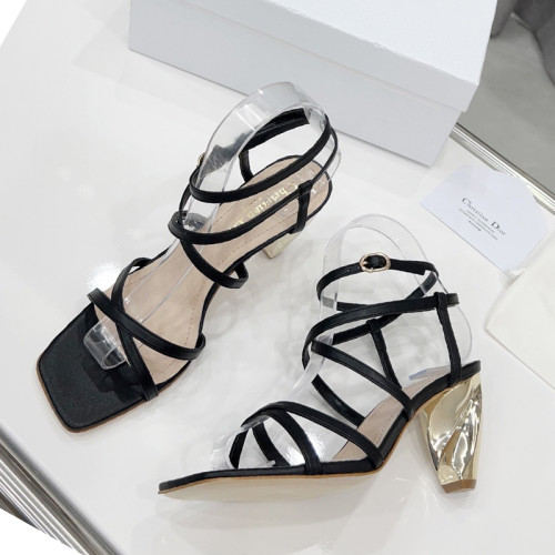 Dior Womens Shoes Sandals Fashion Pumps Luxury Brand D-Leader PUMP 8cm Heel Sandals with Original Box