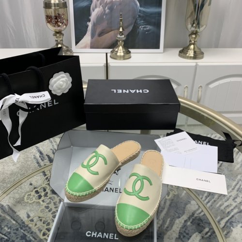 Chanel Womens Shoes Espadrilles Mules