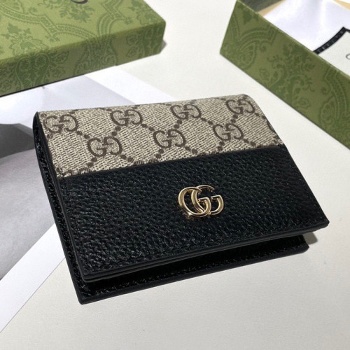 Gucci Womens Bags Wallets Leather Design Luxury Brand GG Marmont card case wallet with Original Box 658610 17WAG 5788