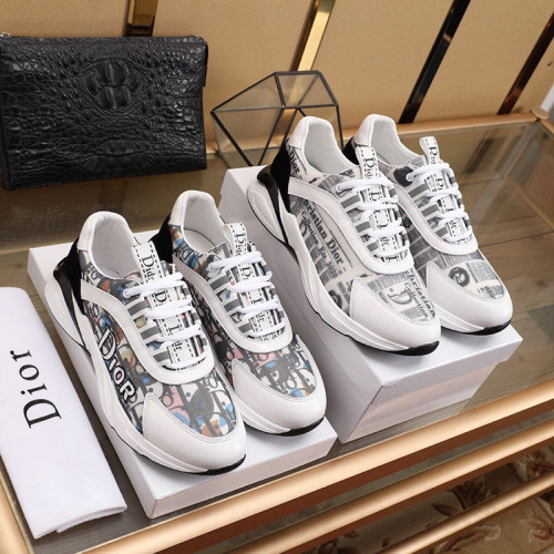 Dior Men Shoes Sneakers Casual Luxury Brand Lace-Up Design