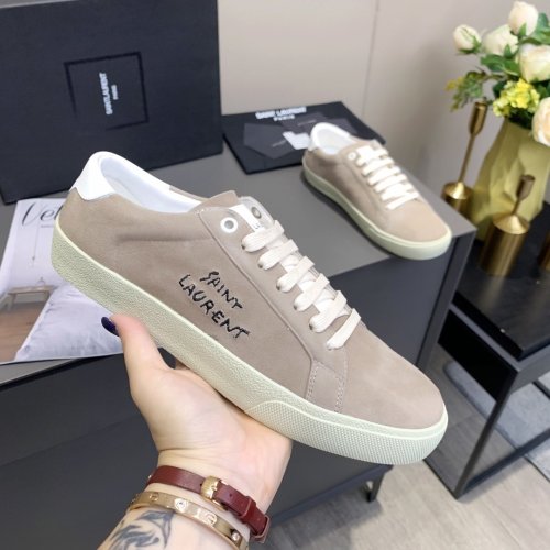 Saint Laurent YSL Men Womens Shoes COURT CLASSIC SL/06 EMBROIDERED SNEAKERS