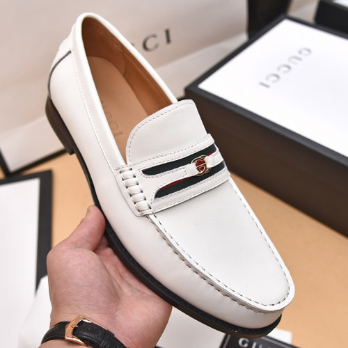 Gucci Mens Shoes Leather Design Luxury Brand Business Dress Shoes for Men with Original Box