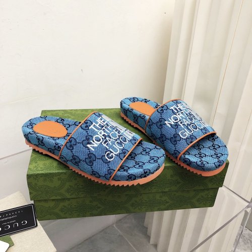 Gucci Womens Shoes Sandals Slides Slippers Luxury Brand Thick Sole Design Women's GG canvas slide sandal with Original Box 624695 H6320 9763
