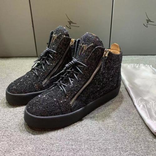 Giuseppe Zanotti Mens Shoes Luxury Brand High Top Sneakers Coby