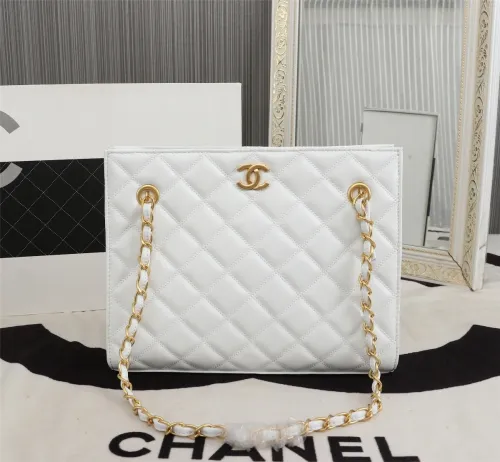 Chanel Womens Bags Shoulder Shopping Bags