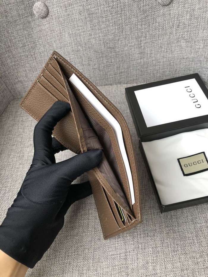 Gucci Mens Womens Wallet Animalier Leather Wallet Card Holders for Men Luxury Brand with Box GG Supreme Ophidia Wallet with Original Box 597606 96IWT 8745