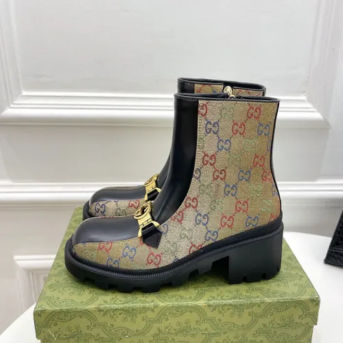 Gucci Women Shoes Boots Luxury Brand Fashion Women's ankle boot with Double G with Original Box 678984 17K40 1284