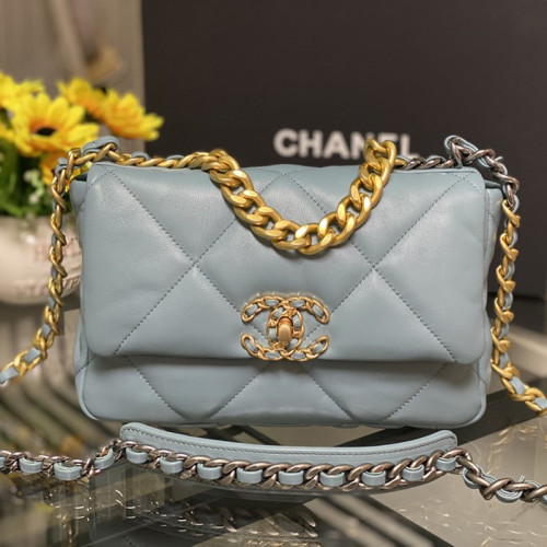 Chanel Womens Bags Shoulder Messenger Bags Chanel 19 Flap Bag Luxury Brand with Original Box