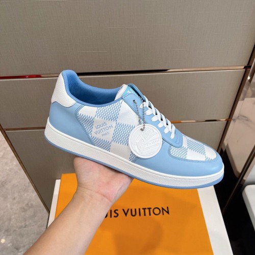 Louis Vuitton Men Shoes Fashion Sneakers RIVOLI Beverly Hills SNEAKER Luxury Brand Casual Shoes with Original Box