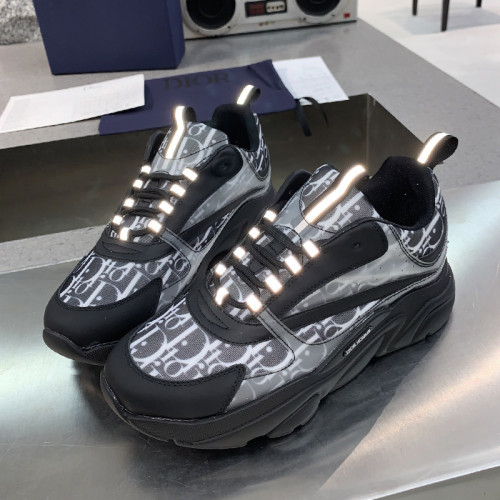 Dior Mens Shoes Sneakers Luxury Brand Breathable Design B22 SNEAKER with Original Box