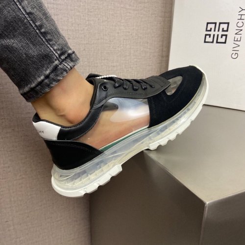 Givenchy Men Shoes Fashion Type Luxury Brand GIVENCHY SNEAKERS IN LEATHER WITH LATEX BAND with Original Box