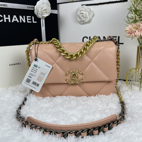 Chanel Womens Bags Shoulder Messenger Bags Chanel 19 Flap Bag Luxury Brand with Original Box