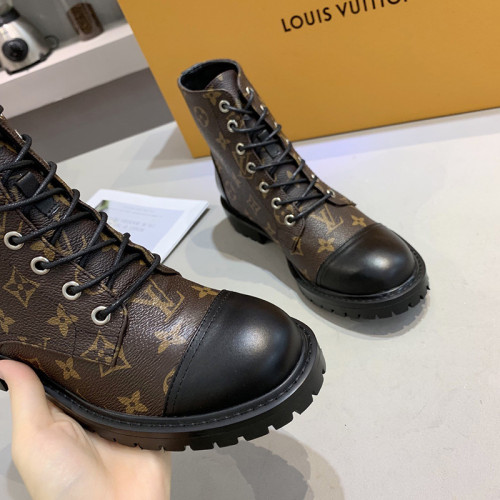 Louis Vuitton Women Shoes Boots Fashion Ankle Boots Luxury Brand Leather Design with Original Box