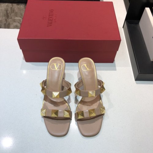 Valentino Womens Shoes ROMAN STUD SLIDE SANDAL 6.5cm