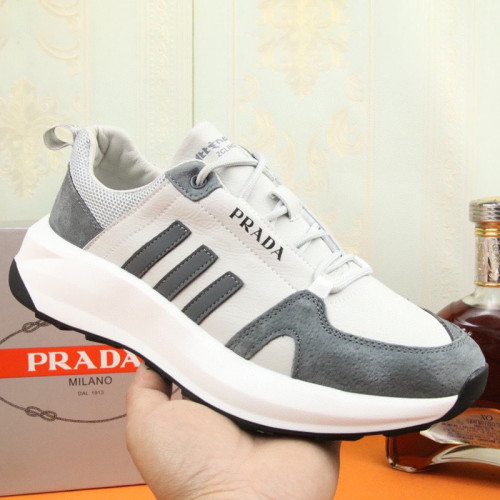 Prada Mens Shoes Sneakers Casual Shoes for Men Luxury Brand Breathable Fashion Sneakers with Original Box