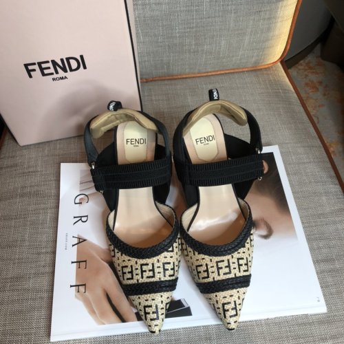 Fendi Womens Shoes Pump SLINGBACKS