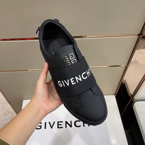 Givenchy Men Shoes Fashion Type Luxury Brand GIVENCHY SNEAKERS IN LEATHER WITH LATEX BAND with Original Box