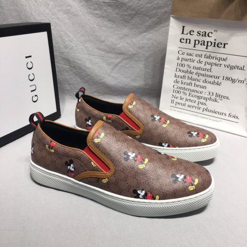 Gucci Mens Shoes Luxury Brand Men's GG Disney x Gucci Slip-on Sneaker ‎603689 HWU10 8492