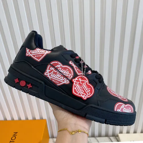 Louis Vuitton Men Shoes Fashion Sneakers Design Luxury Brand LV TRAINER SNEAKER Black with Original Box 1A9JBB