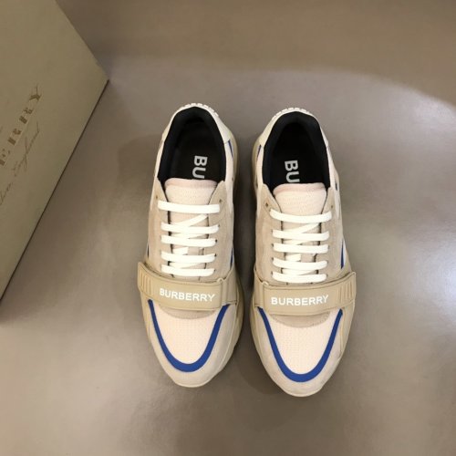 Burberry Mens Shoes Sneakers Fashion Type Luxury Brand Vintage Check Cotton Sneaker with Original Box
