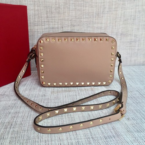 Valentino Womens Bags Camera Bag Luxury Fashion SMALL ROCKSTUD CALFSKIN CROSSBODY BAG VW2B0809VSFP45 with Original Box