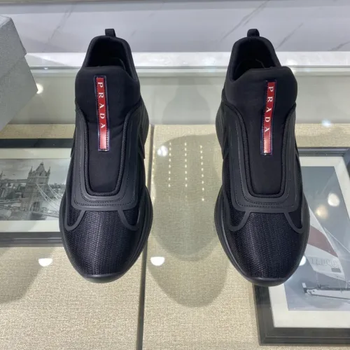 Prada Mens Shoes Sneakers Casual Shoes for Men Luxury Brand White Prada PRAX 1 sneakers with Original Box 4E3576_3LFV_F0009
