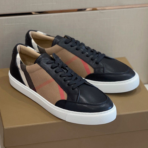 Burberry Mens Shoes Sneakers Fashion Type Luxury Brand Vintage Check Cotton Sneaker with Original Box