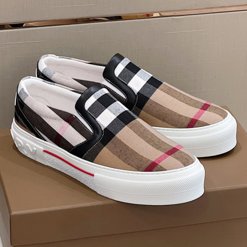 Burberry Men Shoes Fashion Luxury Brand Vintage Cotton Sneaker Casual Shoes for Men with Original Box