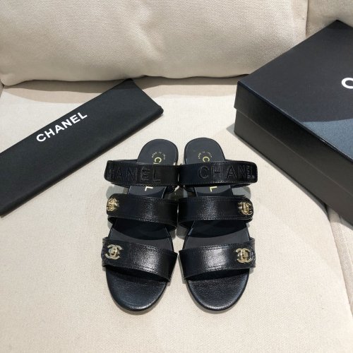 Chanel Womens Shoes Flat Mules