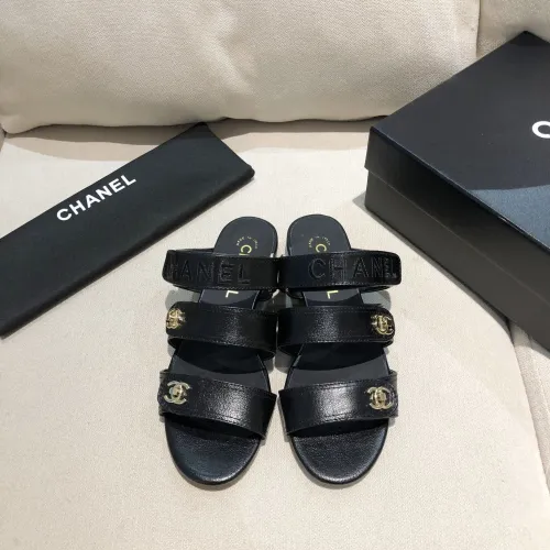 Chanel Womens Shoes Flat Mules