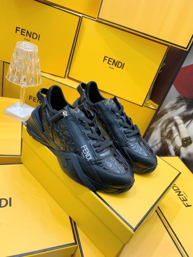 Fendi Mens Shoes Fashion Sneakers Luxury Brand Casual Fendi Flow Low-Top Sneakers Shoes for Men with Original Box