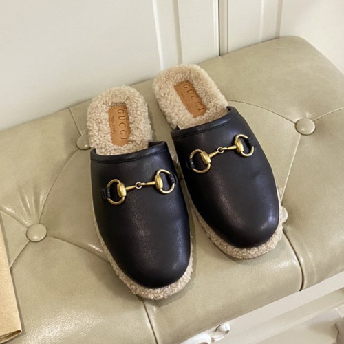 Gucci Womens Shoes Casual Loafers Design Luxury Brand Leather Princetown with Original Box
