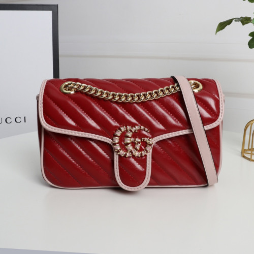 Gucci Womens Bags Shoulder Messenger Bag Luxury Brand Small GG Marmont bag with Original Box