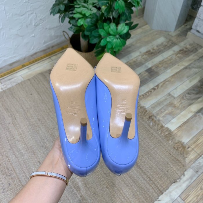 Valentino Women Shoes Mule Flip Flop Sandals VLOGO SIGNATURE CALFSKIN PUMP 80MM Luxury Brand with Original Box