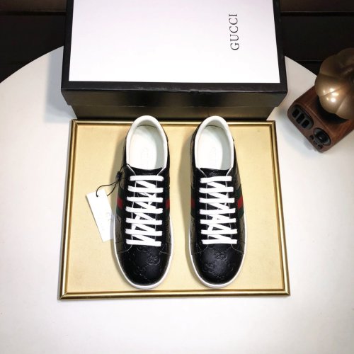 Gucci Womens Shoes Fashion Sneakers Lace-Up Luxury Brand Women's Ace Embroidered Sneaker with Original Box