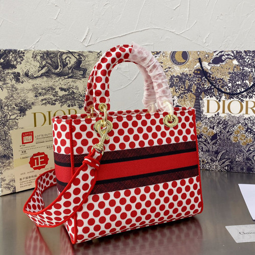 Dior Womens Bags Handbags Luxury Fashion MEDIUM LADY D-LITE BAG with Original Box