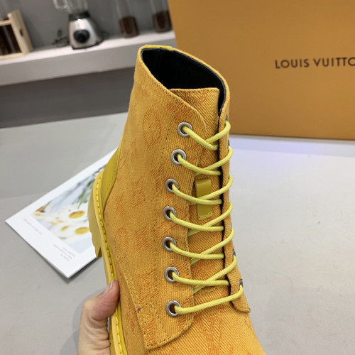 Louis Vuitton Women Shoes Boots Fashion Ankle Boots Luxury Brand Leather Design with Original Box