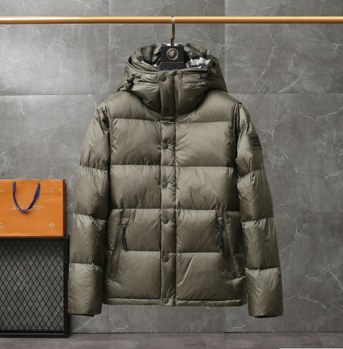 Burberry Design Mens Womens Winter Windprood Down Jackets Keep Warm 90% White Duck Down