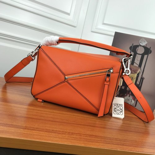 Loewe Womens Bag Small Puzzle Bag in Soft Grained Calfskin