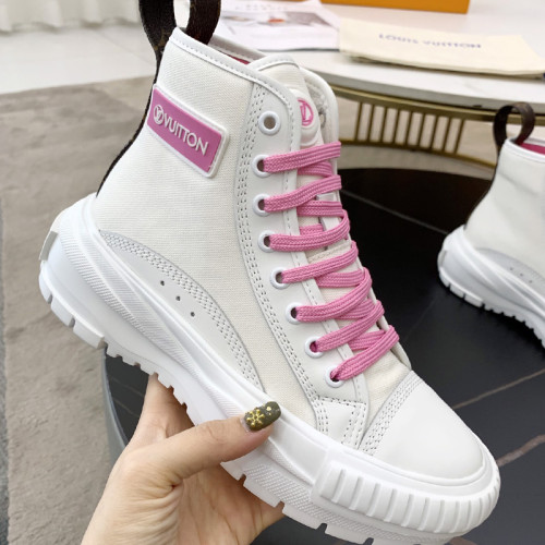 Louis Vuitton Womens Shoes Fashion Boots Luxury Brand LV SQUAD SNEAKER BOOT with Original Box 1A940C