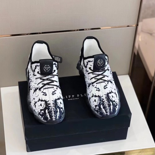 Philipp Plein Men Shoes Sneakers Low Top Sneaker Fashion Design Luxury Brand Trainer Predator TM with Original Box