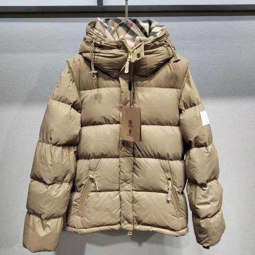 Burberry Design Mens Womens Winter Windprood Down Jackets Keep Warm 90% White Duck Down