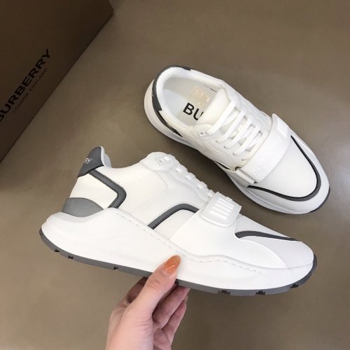 Burberry Mens Shoes Sneakers Fashion Type Luxury Brand Vintage Check Cotton Sneaker with Original Box