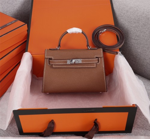 Hermes Womens Bags Handbags Luxury Brand Fashion Hermès Kelly Mini Kelly Second Generation Totes