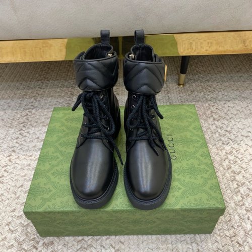 Gucci Women Shoes Boots Luxury Brand Fashion Women's ankle boot with Double G with Original Box 678984 17K40 1284