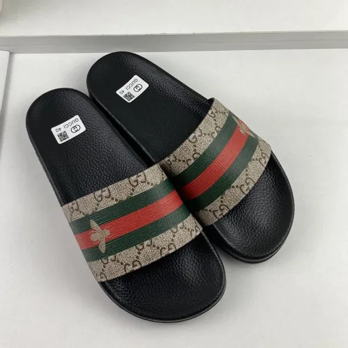 Gucci Mens Shoes Sandals Slides Slippers Luxury Brand Thick Sole Design with Original Box