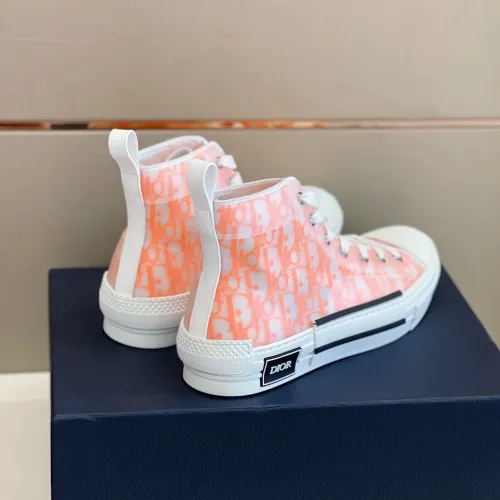 Dior Women Shoes Sneakers Casual Luxury Brand B23 HIGH-TOP SNEAKER Dior Oblique Canvas with Original Box 3SH118ZMK_H761