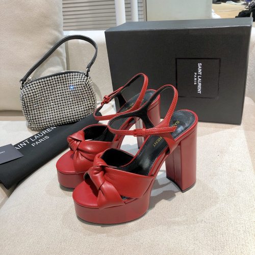 Saint Laurent YSL Womens Shoes BIANCA SANDALS IN SMOOTH LEATHER 60671300J006808