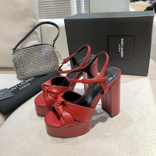 Saint Laurent YSL Womens Shoes BIANCA SANDALS IN SMOOTH LEATHER 60671300J006808